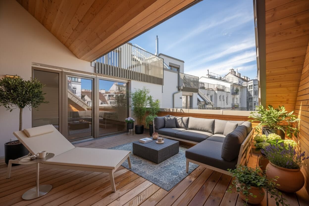 Familiendomizil in zentraler Lage: 3 Zimmer mit beeindruckender XL Innenhofterrasse